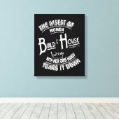 Build House-Leinwand Leinwanddruck (Insitu (Holzboden))