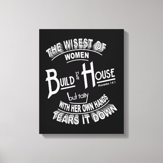 Build House-Leinwand Leinwanddruck (Vorderseite)