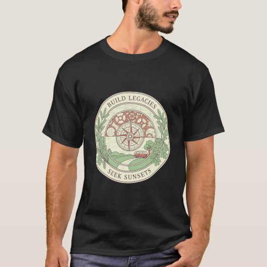 Build Legacys Seek Sunsets Mandala Comfort T-Shirt (Vorderseite)