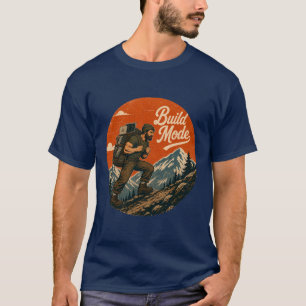 Build-Modus Vintage-Tech-Abenteuer T-Shirt