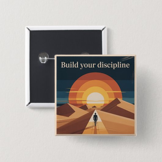 Build Your Discipline Button (Vorne & Hinten)