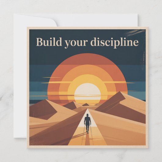 Build Your Discipline Dankeskarte (Vorderseite)