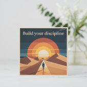 Build Your Discipline Feiertagskarte (Stehend Vorderseite)