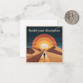 Build Your Discipline Mitteilungskarte (Vorderseite/Rückseite Beispiel)