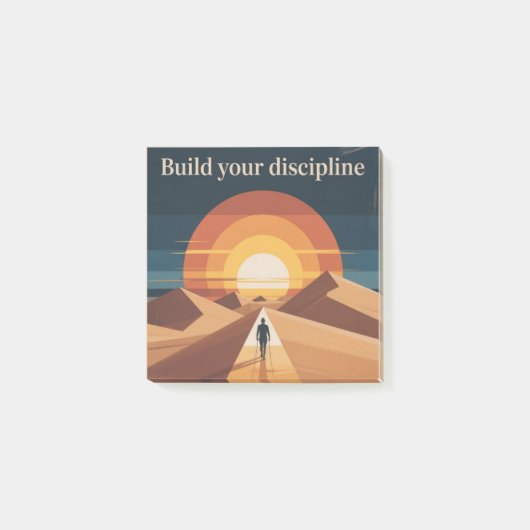 Build Your Discipline Post-it Klebezettel (Vorderseite)