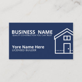 Builder Business Card Vorlage bearbeitbarer AN Visitenkarte