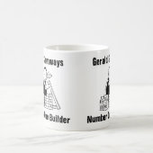 Builder Cartoon-Tasse zum Hinzufügen von Namen Kaffeetasse (Mittel)