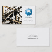 Builder/Construction Business Card (Blaue Version) Visitenkarte (Vorne/Hinten)