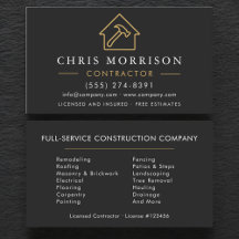 Builder & Construction Company Black Gold