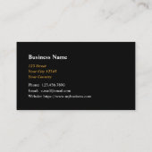 Builder Construction Worker Business Card Visitenkarte (Rückseite)