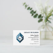 Builder Contractor Developer Real Anwesen Agent Visitenkarte (Stehend Vorderseite)