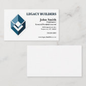 Builder Contractor Developer Real Anwesen Agent Visitenkarte (Vorne/Hinten)