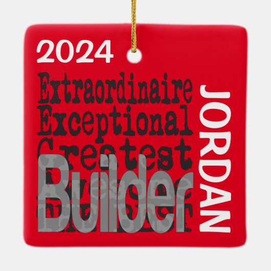 Builder Extraordinaire Keramikornament (Rückseite)