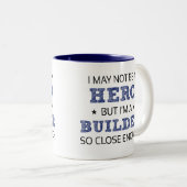 Builder Hero Spaß Novelty Zweifarbige Tasse (VorderseiteRechts)