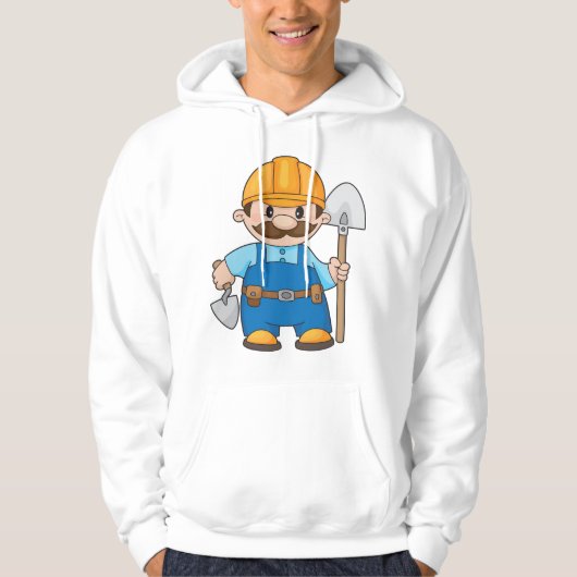 Builder mit Schaufel Hoodie (Vorderseite)