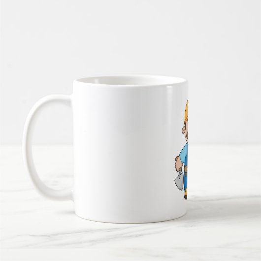 Builder mit Schaufel Kaffeetasse (Links)