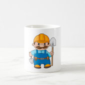 Builder mit Schaufel Kaffeetasse
