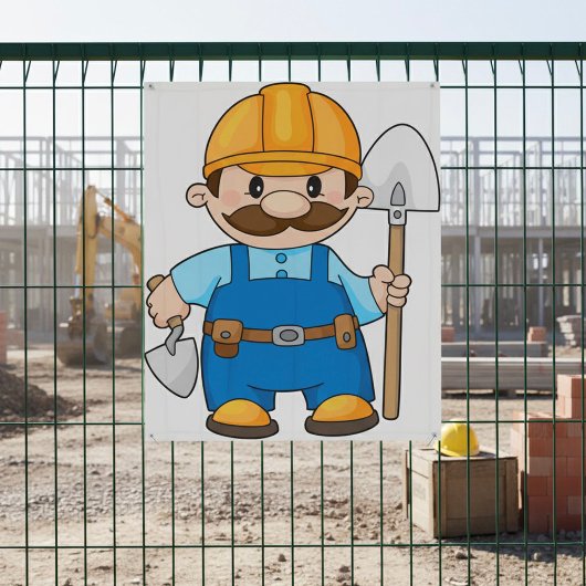 Builder mit Schaufel Poster