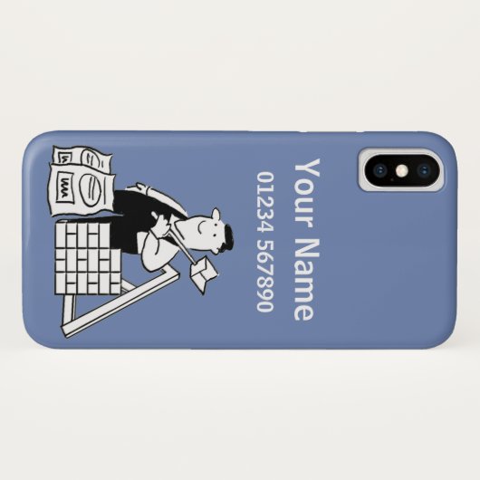 Builder Theme-Cartoon Case-Mate iPhone Hülle (Rückseite (Horizontal))