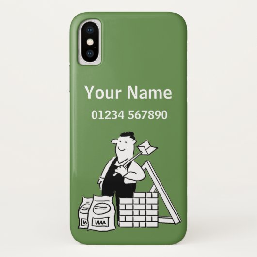 Builder Theme-Cartoon Case-Mate iPhone Hülle (Rückseite)