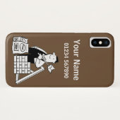 Builder Theme-Cartoon Case-Mate iPhone Hülle (Rückseite (Horizontal))