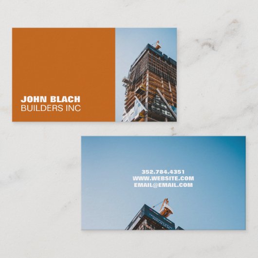 Builder-Visitenkarte Visitenkarte (Vorne/Hinten)