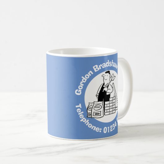 Builder with Building Materials Builder Kaffeetasse (VorderseiteRechts)