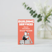 Builder, Zuhause-Reparaturen und Gebäude-Services Visitenkarte (Stehend Vorderseite)