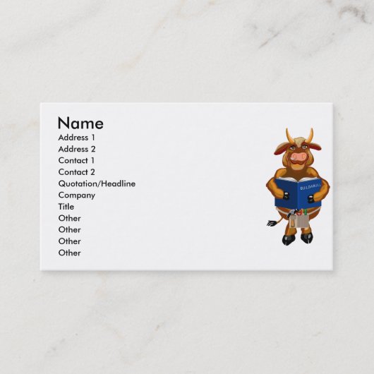 builderbull kapabull zuverlässig einsetzbar etc. visitenkarte (Vorderseite)