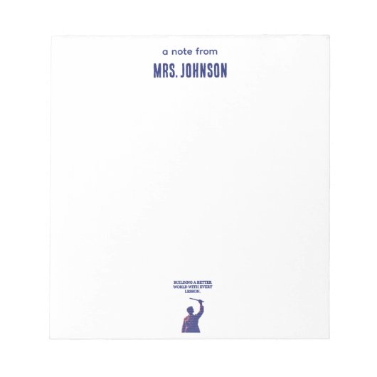 Building a Better World Science Education Lesson Notizblock (Vorderseite)