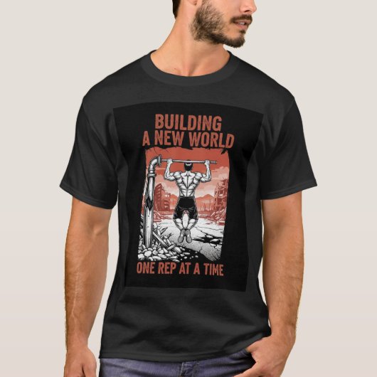 Building a New World, One Rep at a Time -  T-Shirt (Vorderseite)