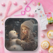 Building a Snowman Pappteller (Party)