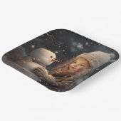 Building a Snowman Pappteller (Gewinkelt)