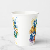 Building Block Splash Boy Birthday Party Pappbecher (Links)