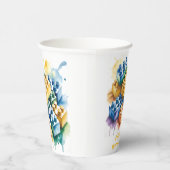 Building Block Splash Boy Birthday Party Pappbecher (Rechts)