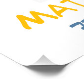 Building Block Splash Boy Birthday Party Welcome  Poster (Ecke)