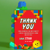 Building Blocks Birthday Fun Colorful Kids Dankeskarte