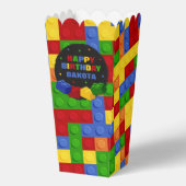 Building Blocks Boy Birthday Brick Party Favor Box Geschenkschachtel (Vorderseite)