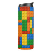 Building Blocks Pattern skin Toy Play Bricks Thermosbecher (Nach links gedreht)