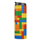 Building Blocks Pattern skin Toy Play Bricks Thermosbecher (Nach rechts gedreht)