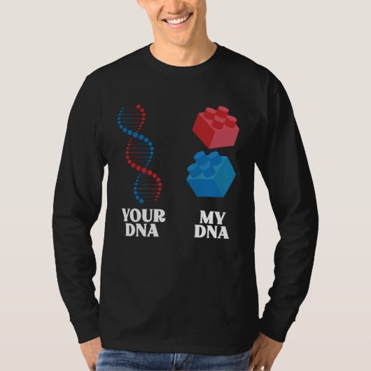 Building Bock My DNA Master Builder Toy Bricks T-Shirt (Vorderseite)