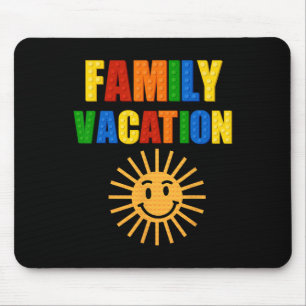 Building Bricks Familienurlaub passende Block Bau Mousepad