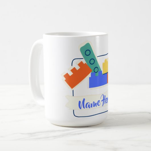 Building Bricks Kaffeetasse (Vorderseite Links)