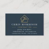 Building Construction QR Code Wood Grain  Visitenkarte (Vorderseite)