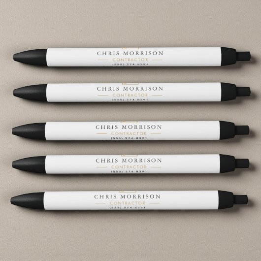 Building Construction White Gold Kugelschreiber