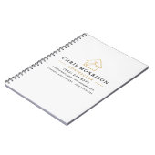 Building Construction White Gold Notizblock (Linke Seite)