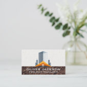 Building Development | Construction Real Estate Visitenkarte (Stehend Vorderseite)