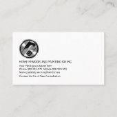 Building Frame Handyman Repair Visitenkarte (Rückseite)