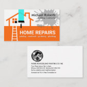Building Frame Handyman Repair Visitenkarte (Vorne/Hinten)