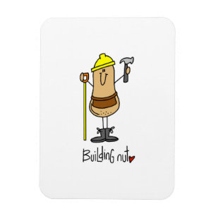 Building Nut T-Shirts und Geschenke Magnet
